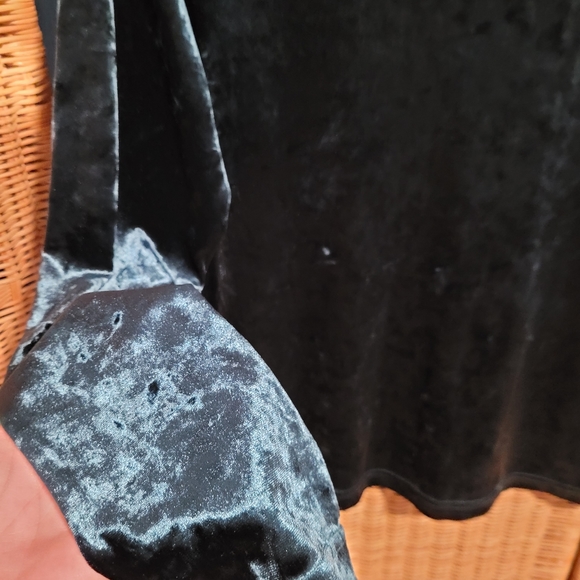 Whimsical Long Sleeve Velvet Top - Picture 3 of 5